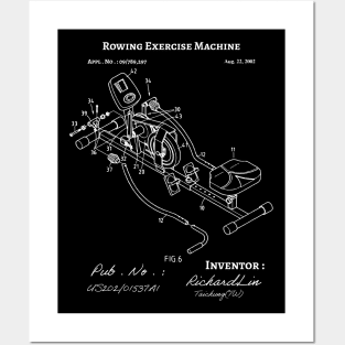 Rowing Exercise Machine / rowing athlete / rowing college / rowing gift idea / rowing lover present Posters and Art